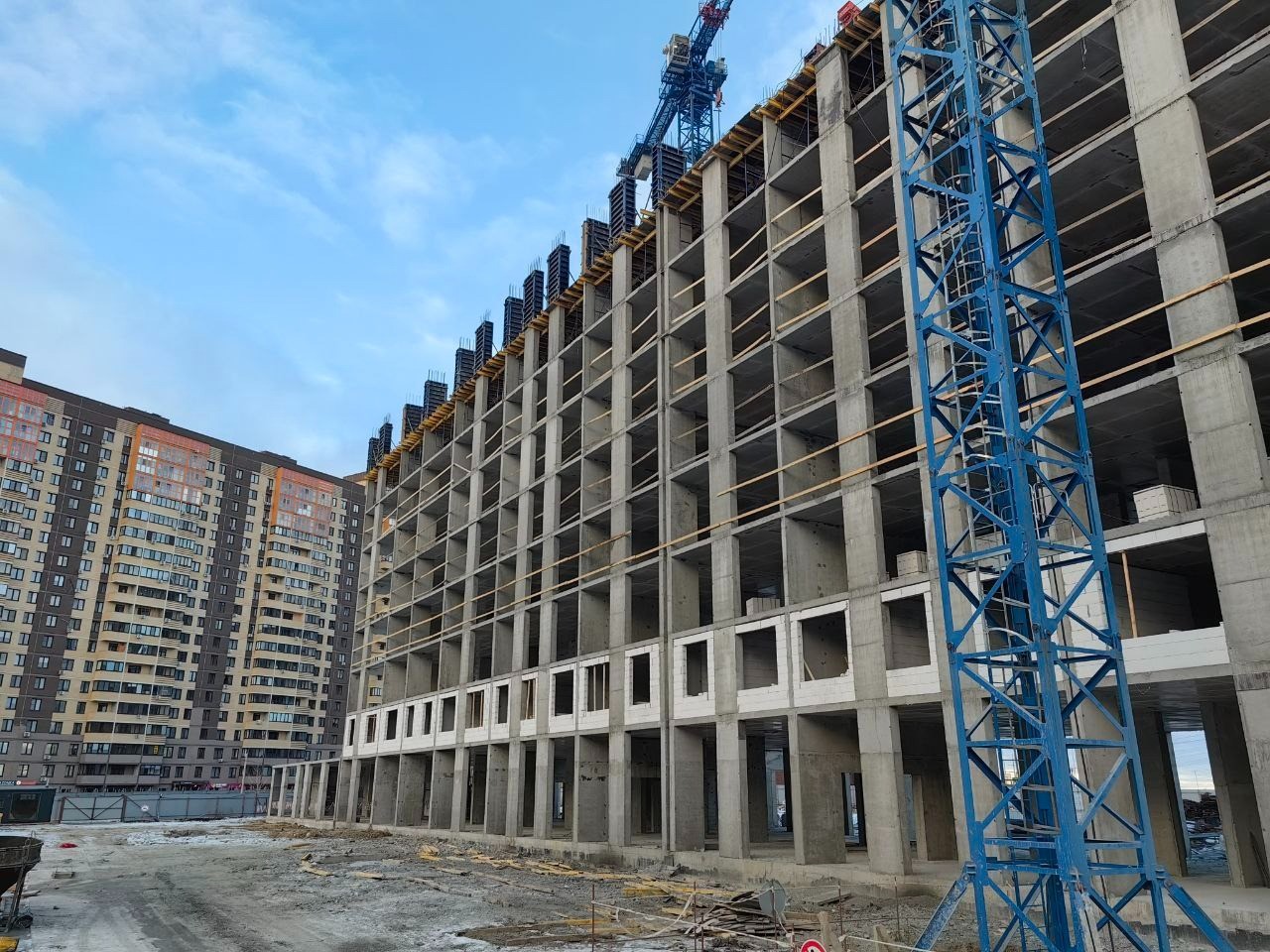 Ноябрь - вышли на 9ый этаж и кладку